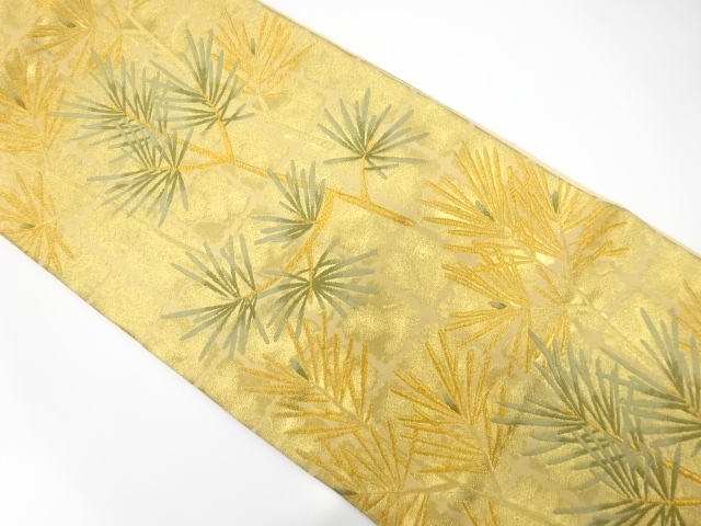 アンティーク　若松模様織り出し袋帯（材料）